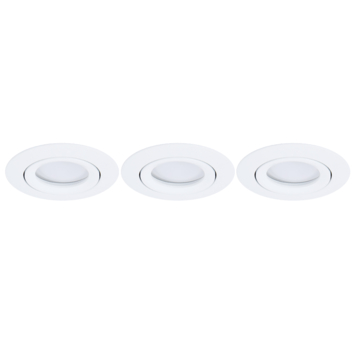 Lutec Connect slimme inbouwspot Altum wit Ø 8,5cm GU10 4,7W 3 stuks