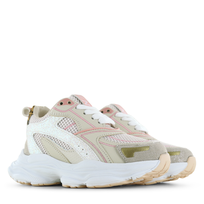 Shoesme beige sneaker Mesh, Microfiber leer, Suède | Meisjes schoenen