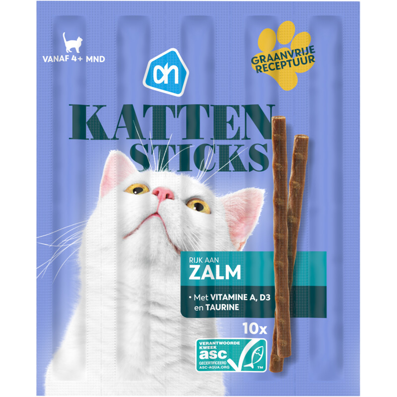 AH Kattensticks met zalm