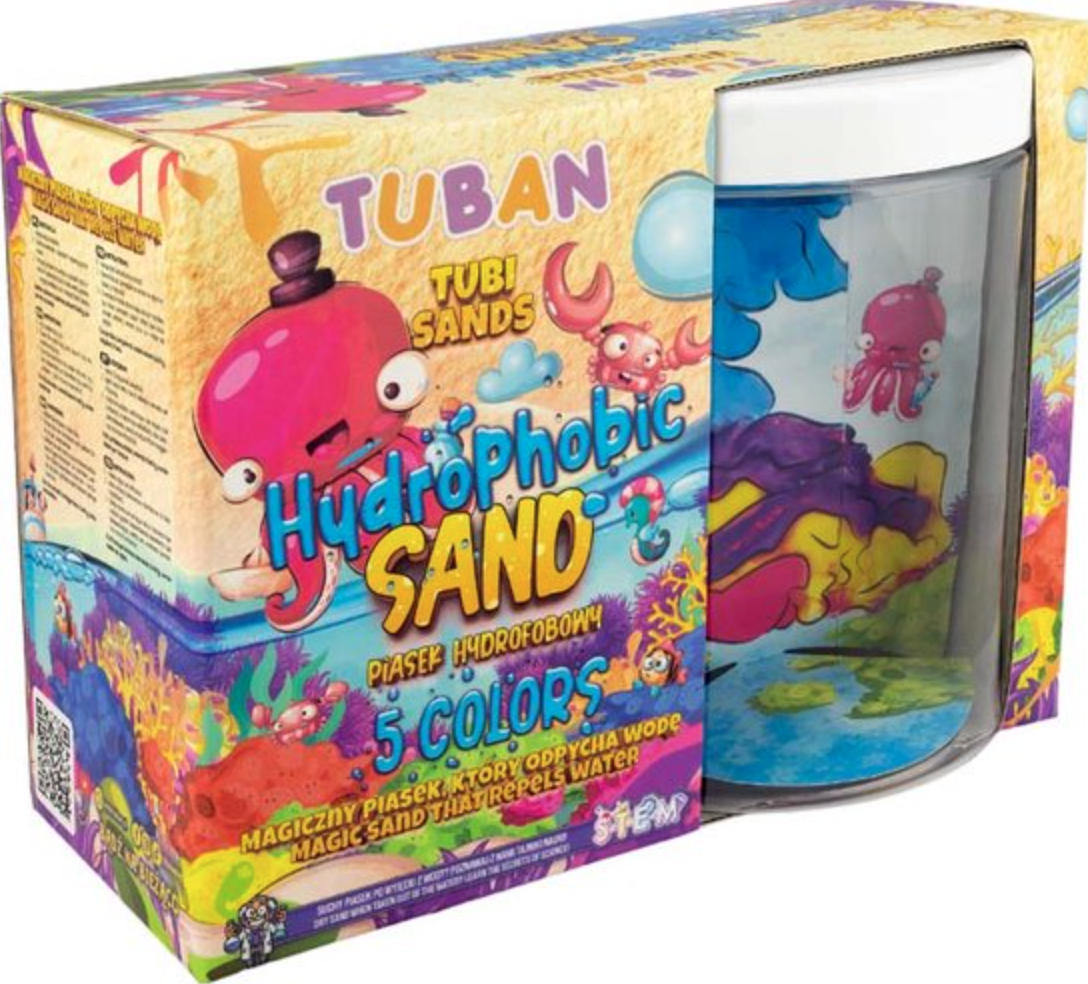 Tuban Tuban Hydrophobic Sand Set – 5 Colors With Aquarium