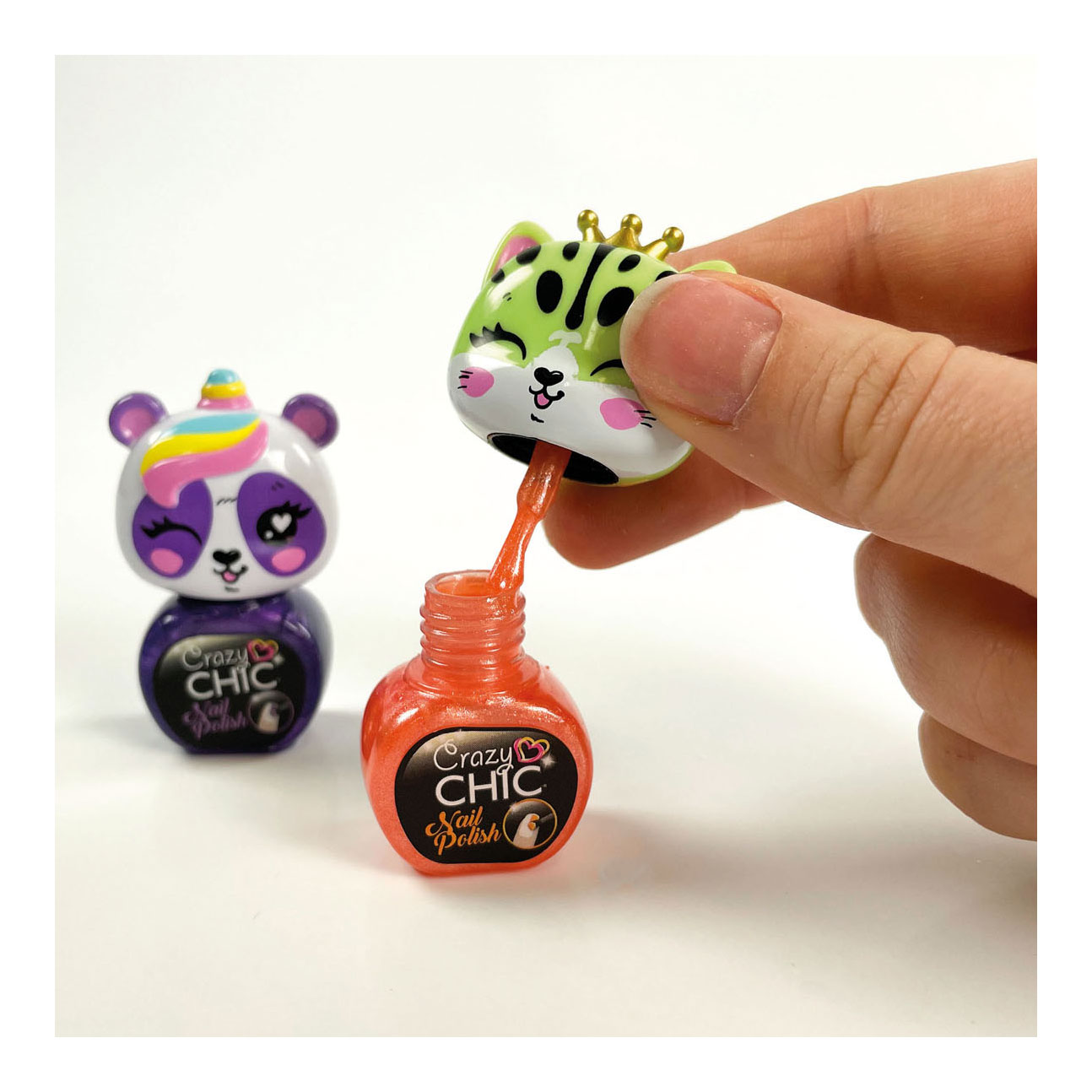 Clementoni Crazy Chic Nagellak Oranje/Paars, 2st.