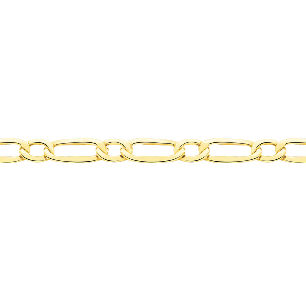 Chaîne Kholoudae Maille Alternée 1/1 Or Jaune