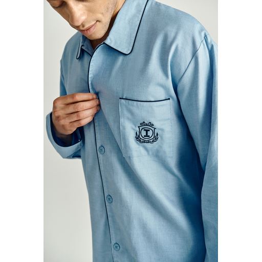 Impetus Woven Pyjamas, Blue, XL