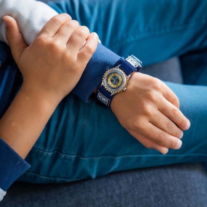 Montre Unisexe CHTIME bracelet Tissu Bleu