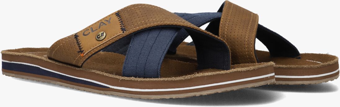 CLAY cognac clay slippers clay002