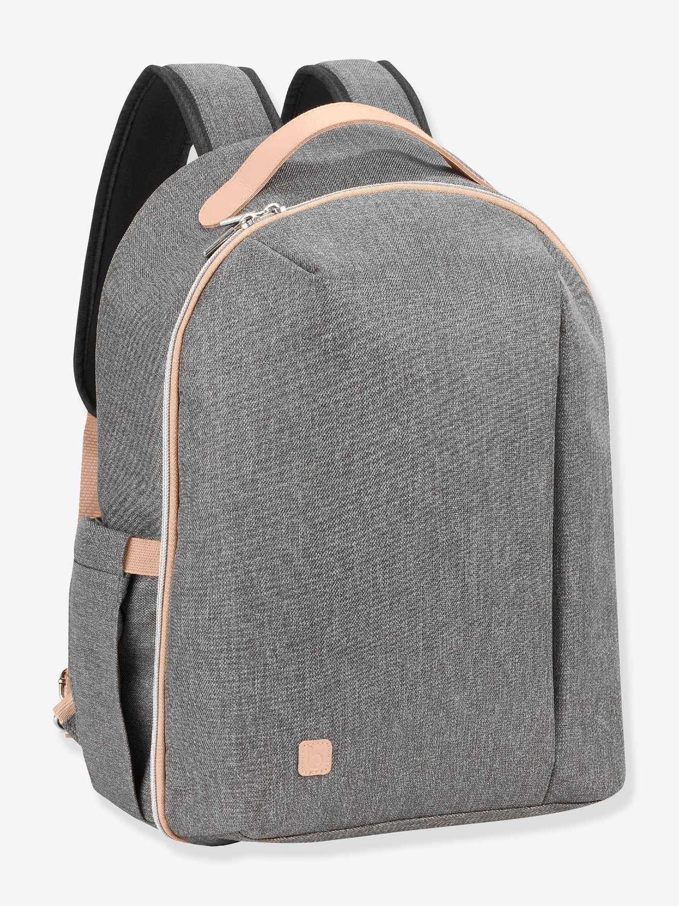 Bolsa de maternidade BABYMOOV Pyla, tamanho médio, lisa, cinza.