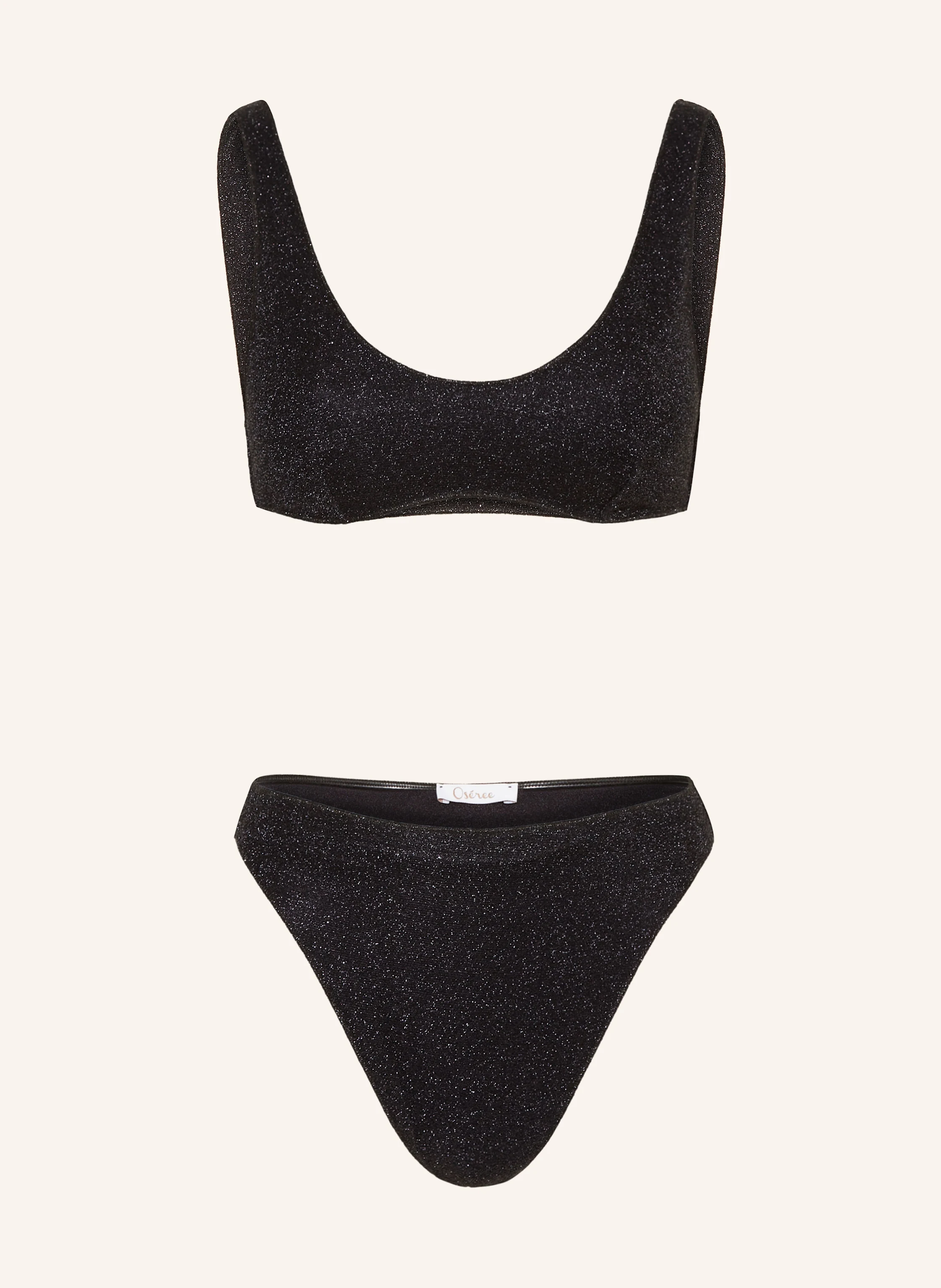 Oséree Bustier-Bikini LUMIERE SPORTY mit Glitzergarn