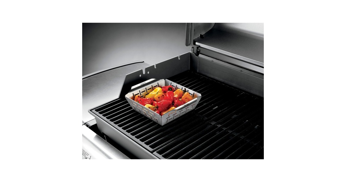 WeberDeluxe Grillkorf groentekorf  (Roestvrij staal)