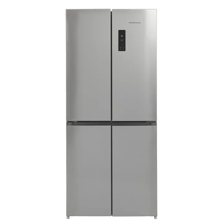 Scandomestic SKF 481 X - Amerikanerkøleskab - bredde: 78.5 cm - dybde: 71.6 cm - højde: 181 cm - 492 liter - Rustfrit stål