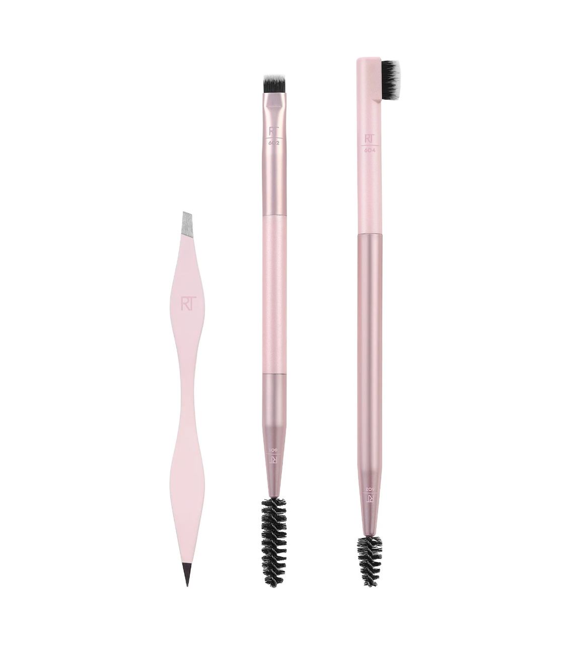 Real Techniques - Conjunto de 3 pincéis para sobrancelhas Brow Shaping