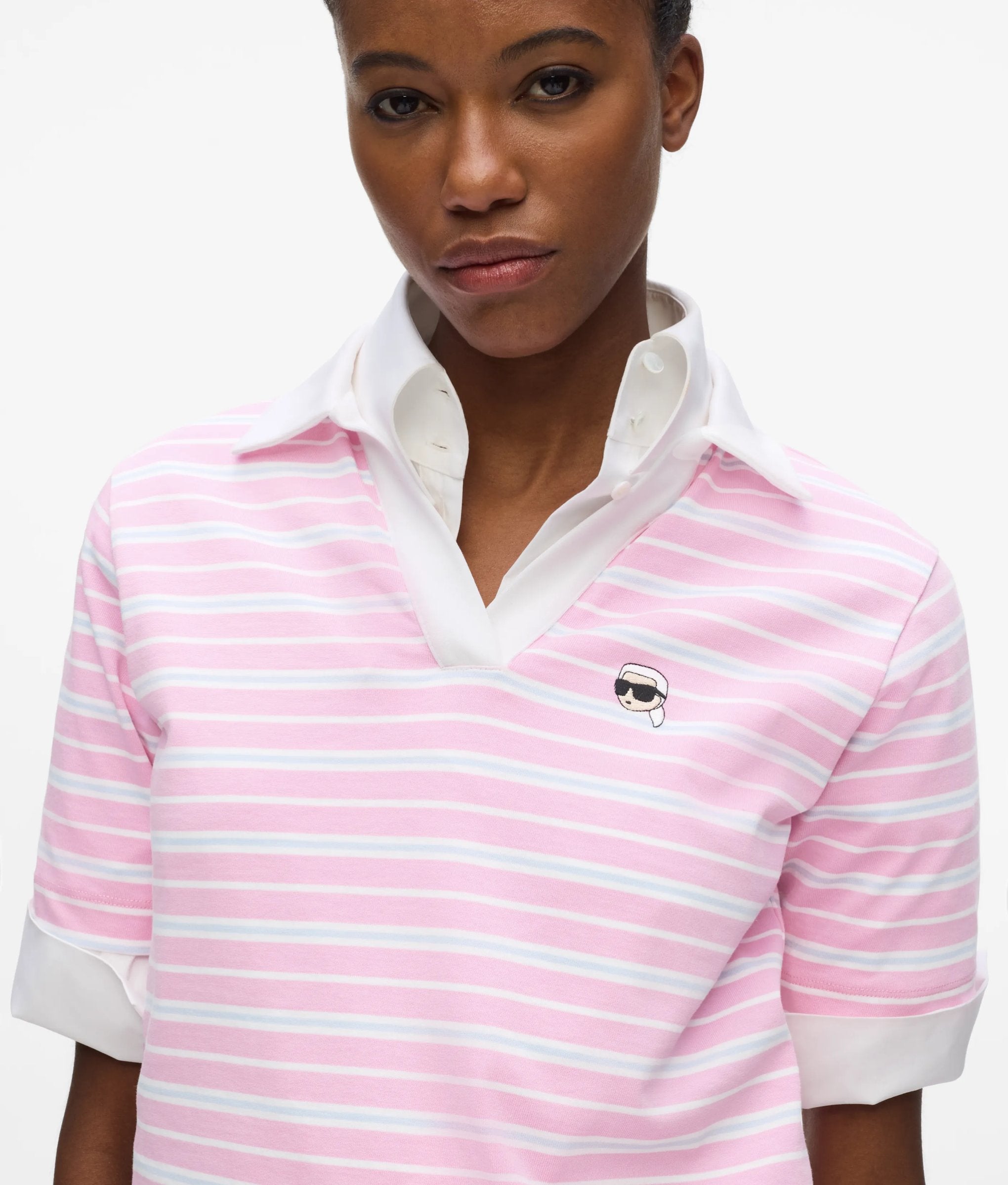 Ikon gestreept poloshirt