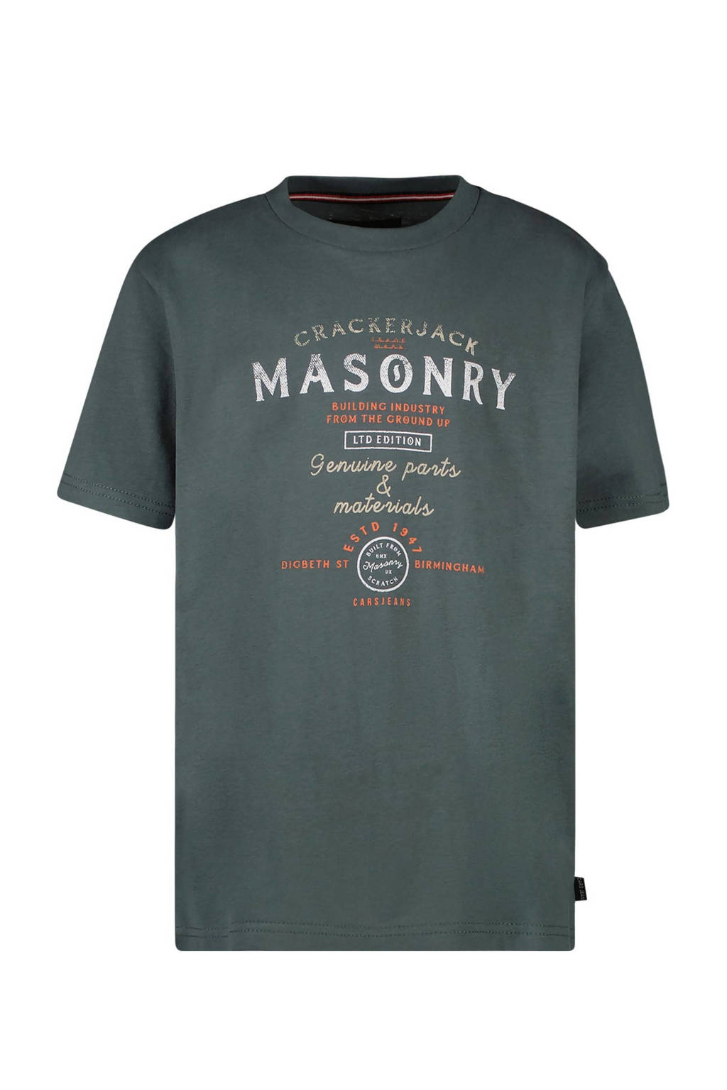 Cars T-shirt STEWY met printopdruk mosgroen