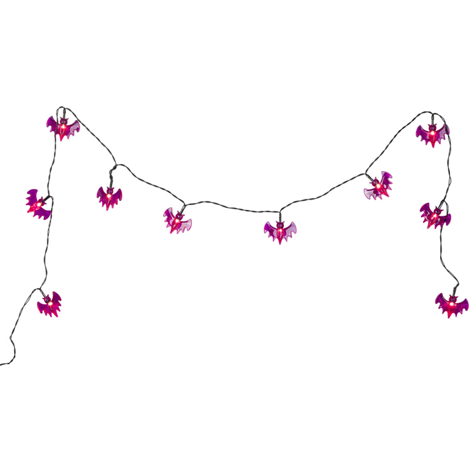 10er LED-Lichterkette - Fledermäuse - ca. 120 cm