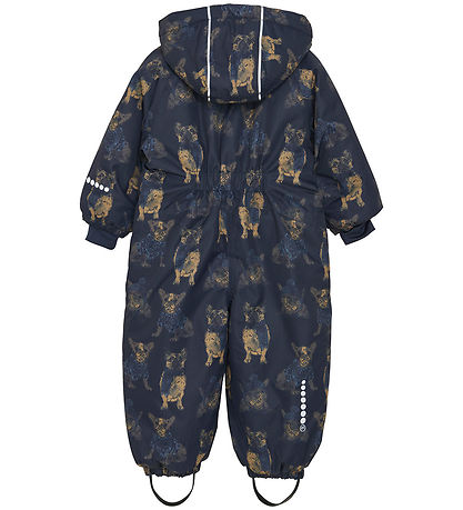 Minymo Flyverdragt - Navy m. Hunde