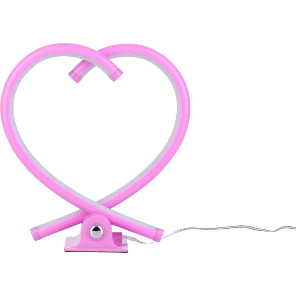 LED Hart Tafellamp Valor in roze