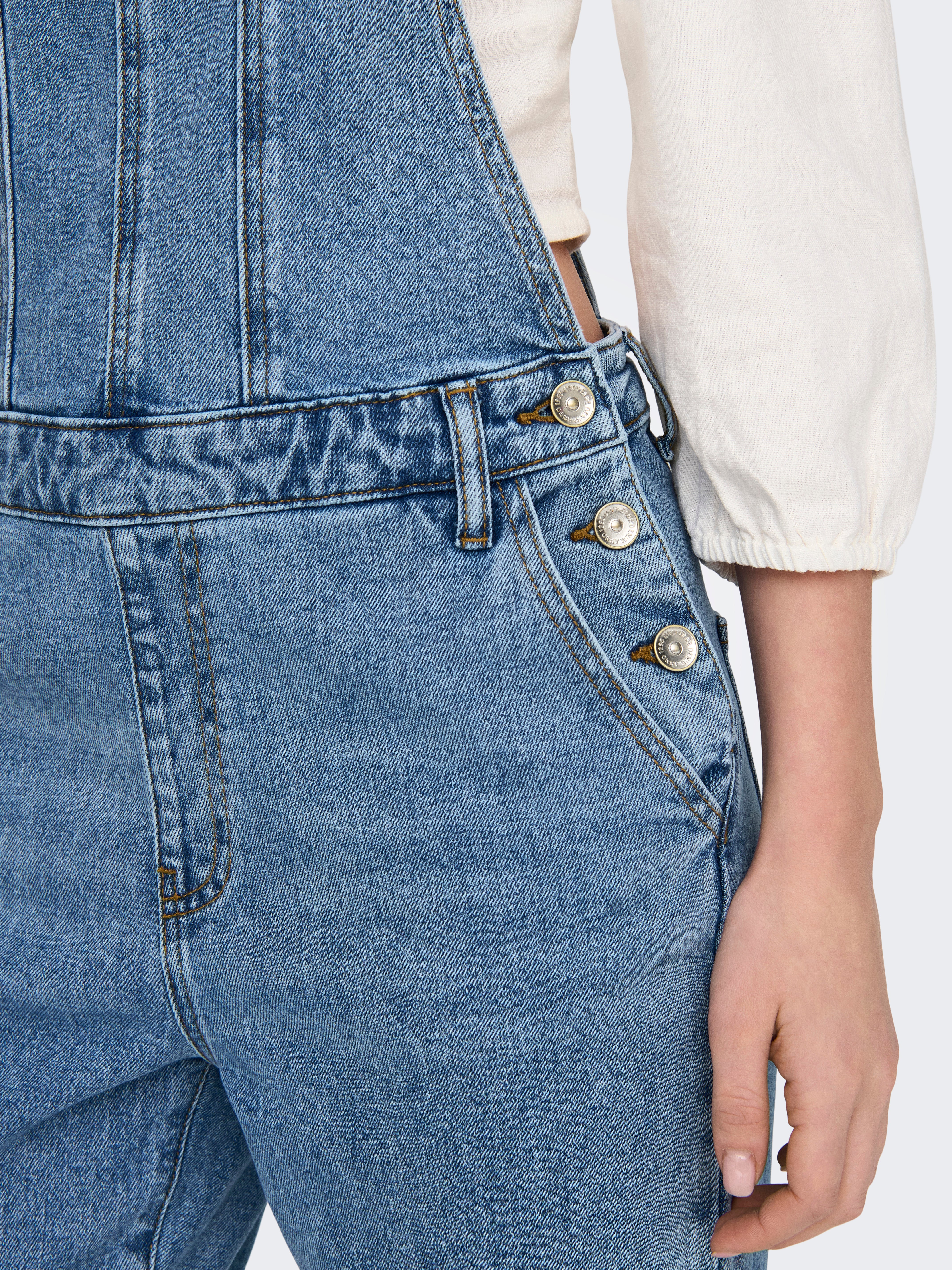 ONLPERCY Slim Fit Jeans Overall Light Blue Denim