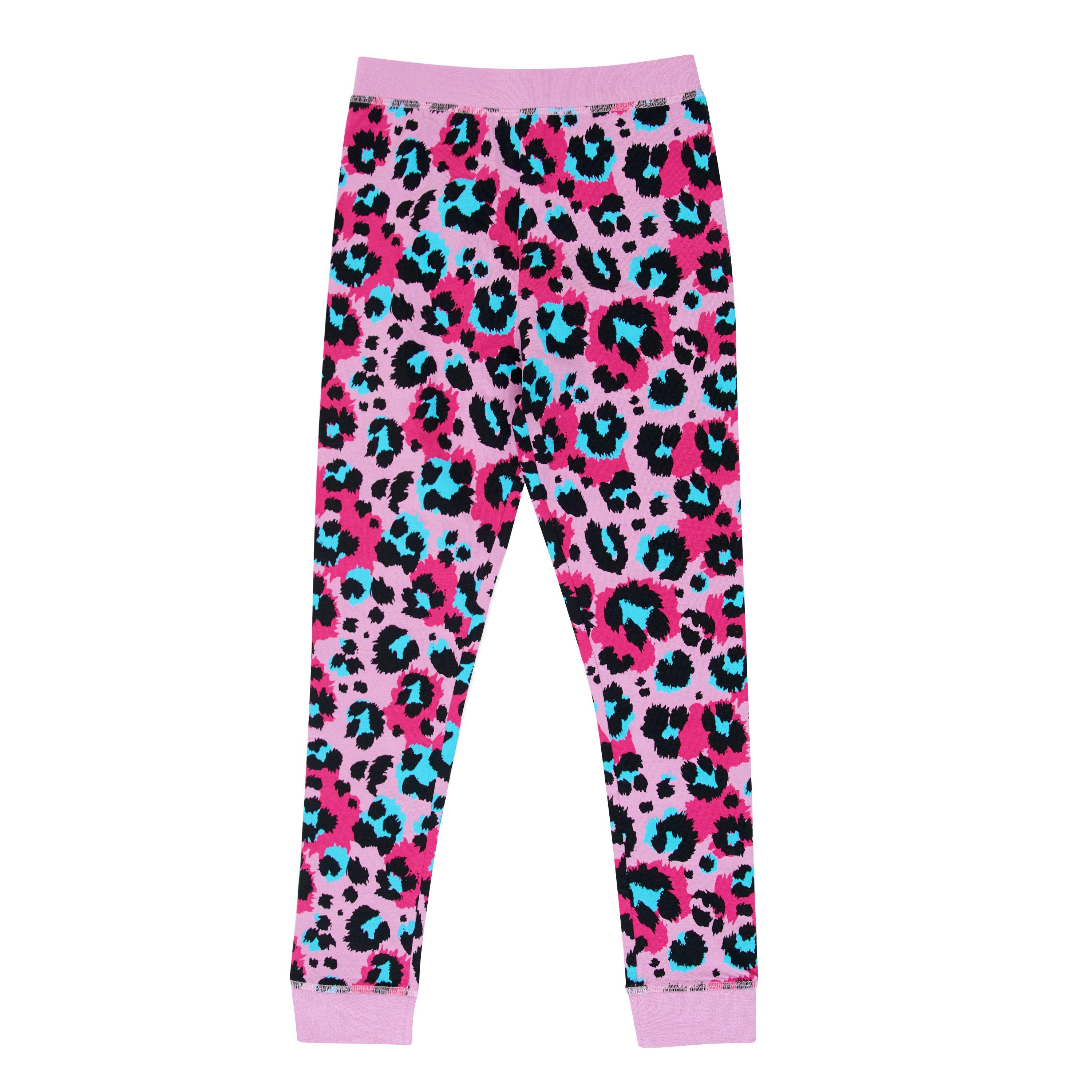 Miso Kids Girls Leopard Print Pyjama Set