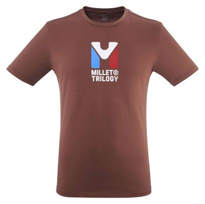 T-Shirt Millet Chamonix Trilogy Marron Homme