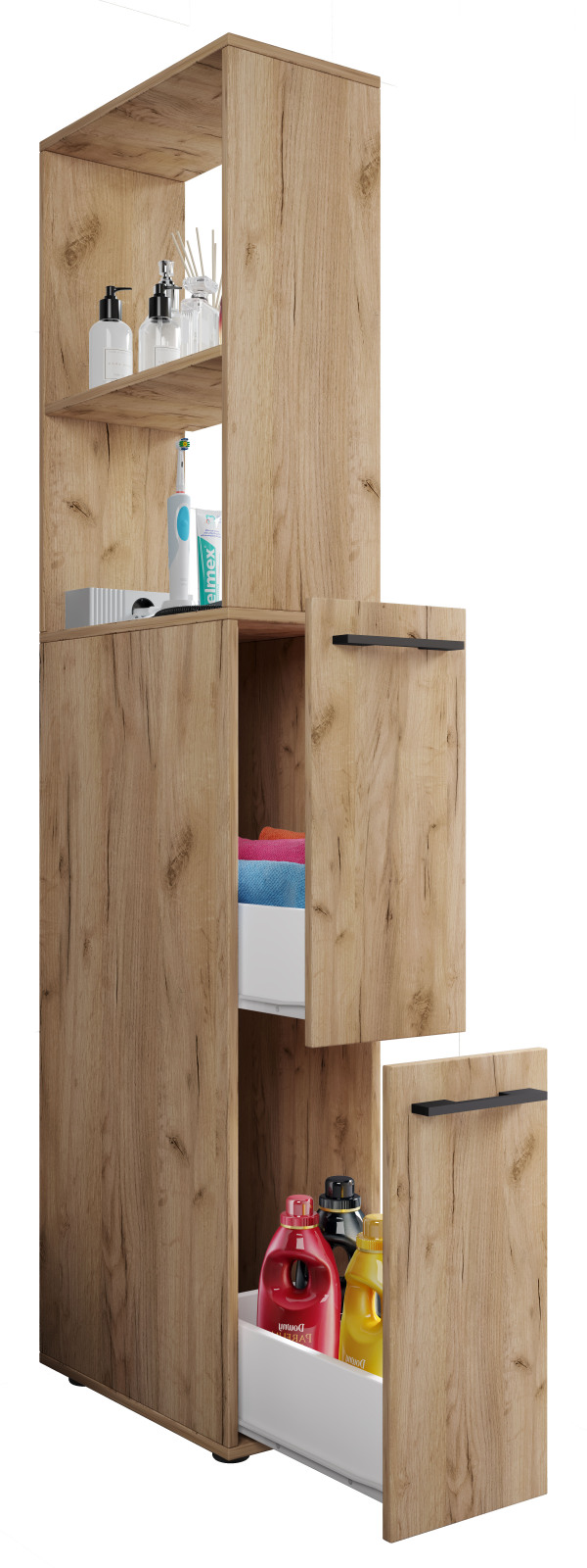 Raumteiler SADILO XL - Honig Eiche - 183 cm
