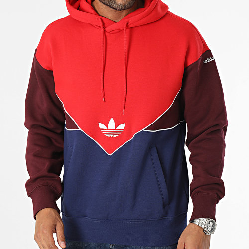 Sweat Capuche Reflective IM4420 Rouge Bleu Marine