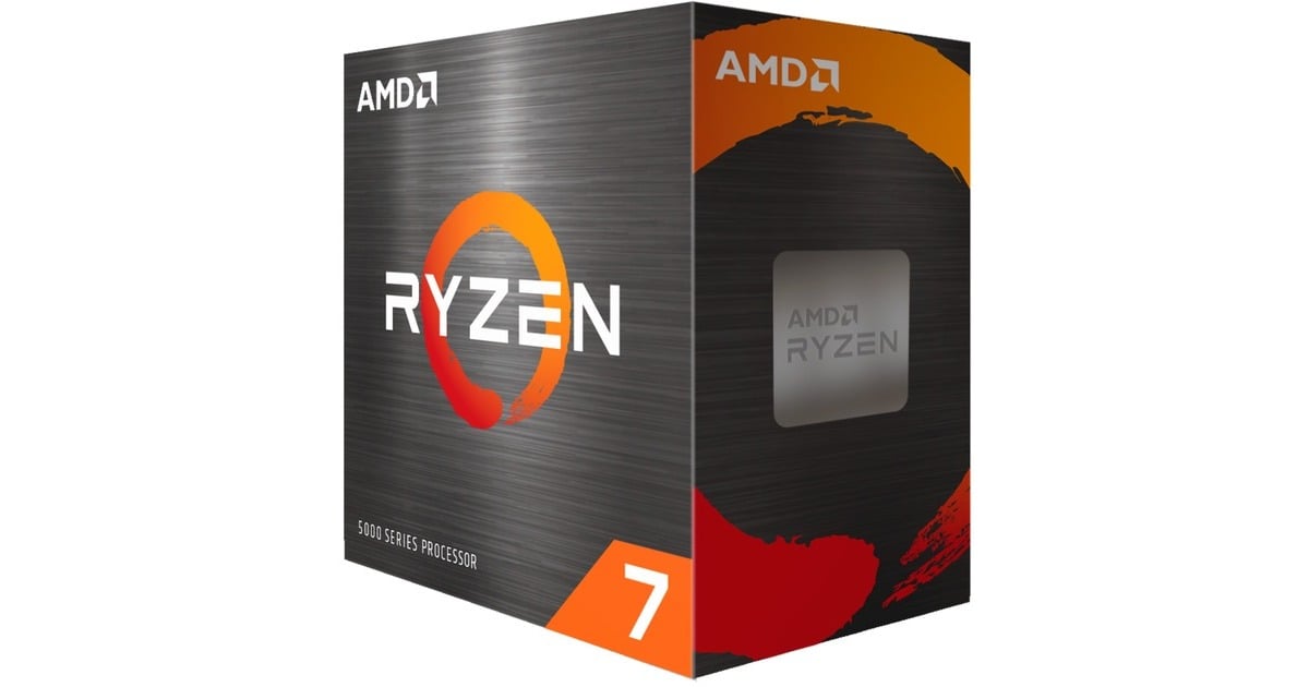 AMDRyzen 7 5800X, 3,8 GHz (4,7 GHz Turbo Boost) socket AM4 processor  (Unlocked, Boxed)
