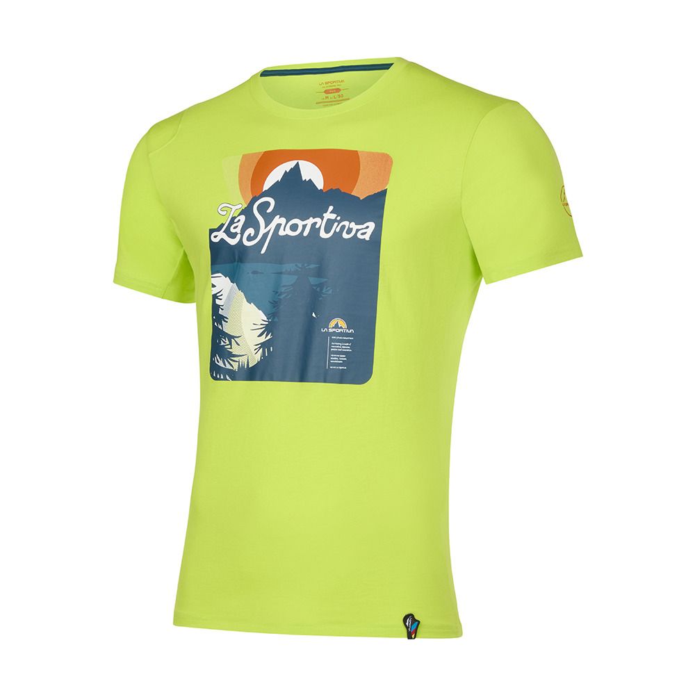 La Sportiva LAKEVIEW - Tee-shirt Homme lime punch
