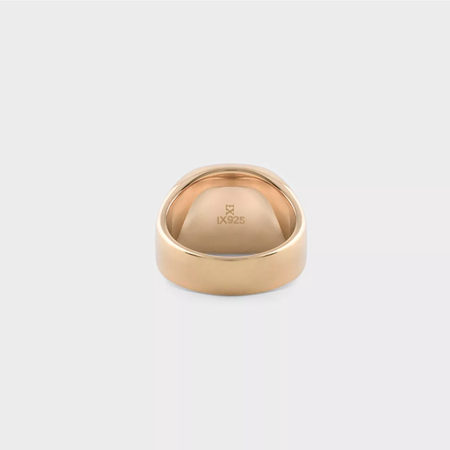 IX Studios Cushion Signet Marble Ring 22 kt. Forgyldt Sølv DMN0282GDGRMA