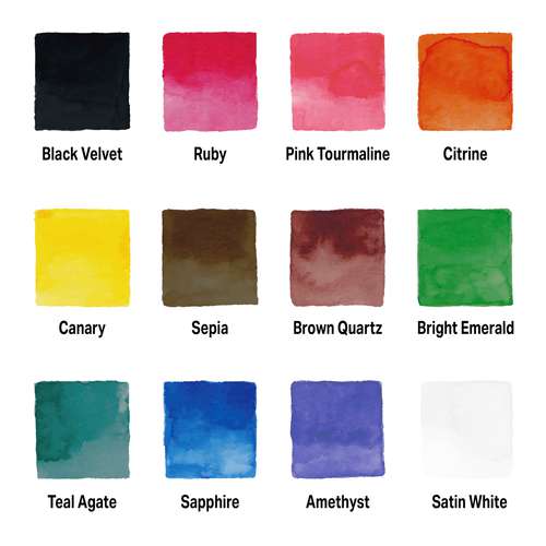 Speedball® INDIA INK™ Tusche, 10er-Set   Malpalette