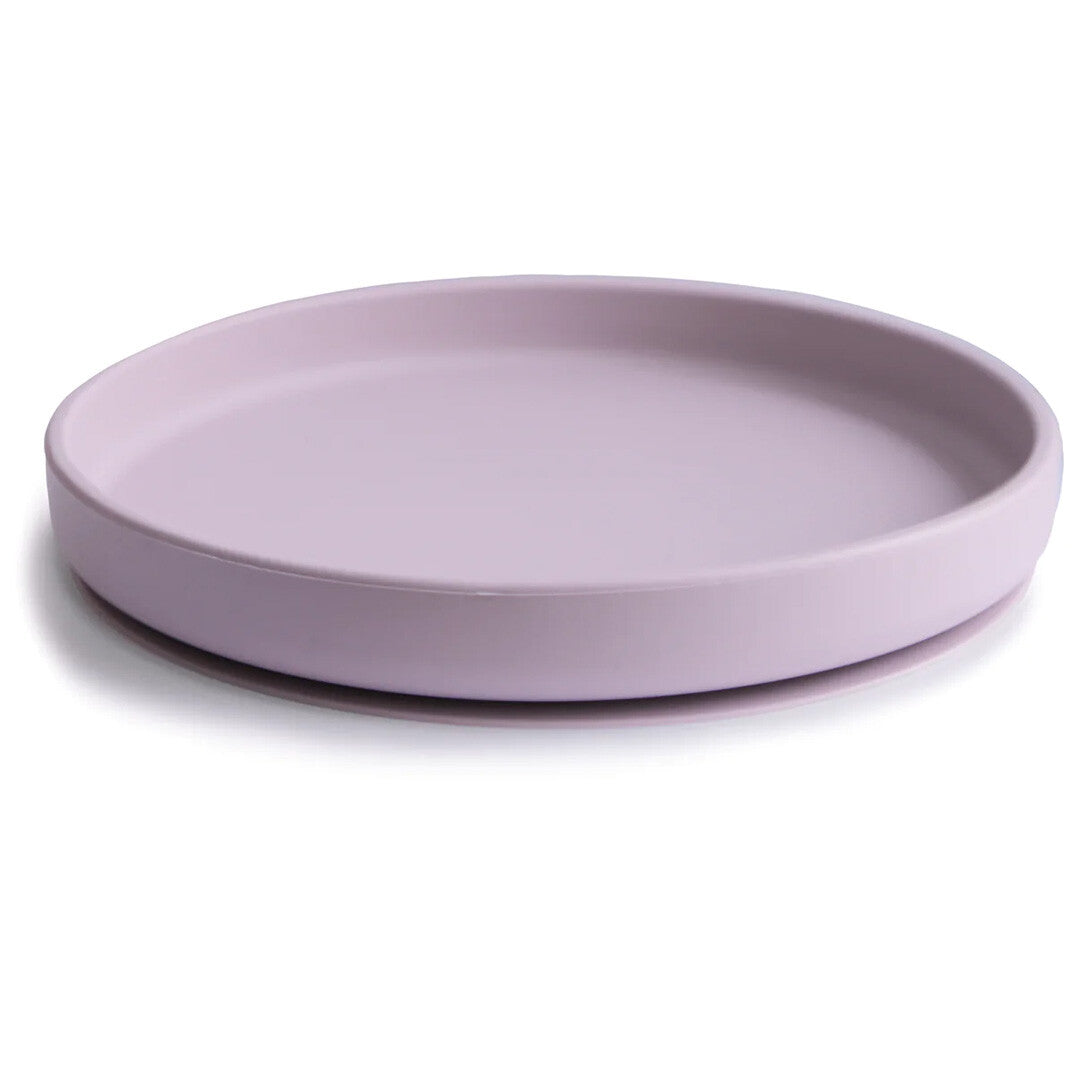 Mushie siliconen bord met zuignap - soft lilac