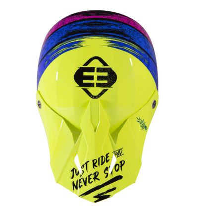 Casque cross Shot by Freegun XP-4 - STRIPE - NEON YELLOW GLOSSY 2021 - Jaune