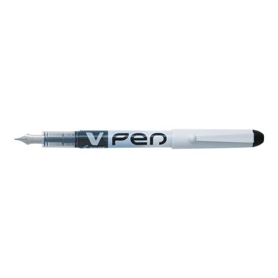 Pilot V Pen - 12 Stylos plume - noir - 0,4 mm - pointe moyenne