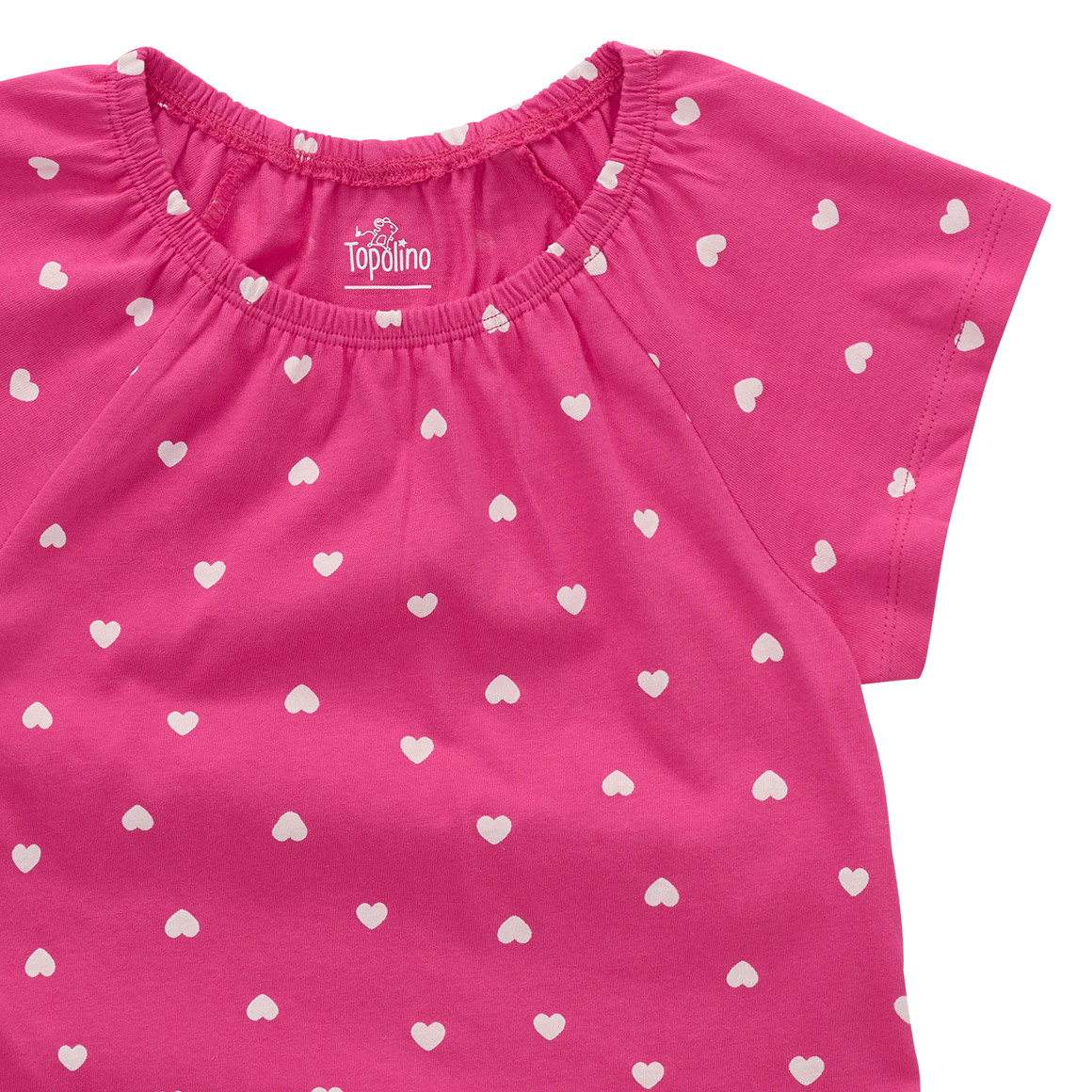 Topolino Mädchen T-Shirt mit Herz-Allover pink