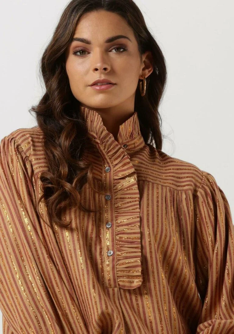 ANTIK BATIK camel antik batik blouse eddy blouse