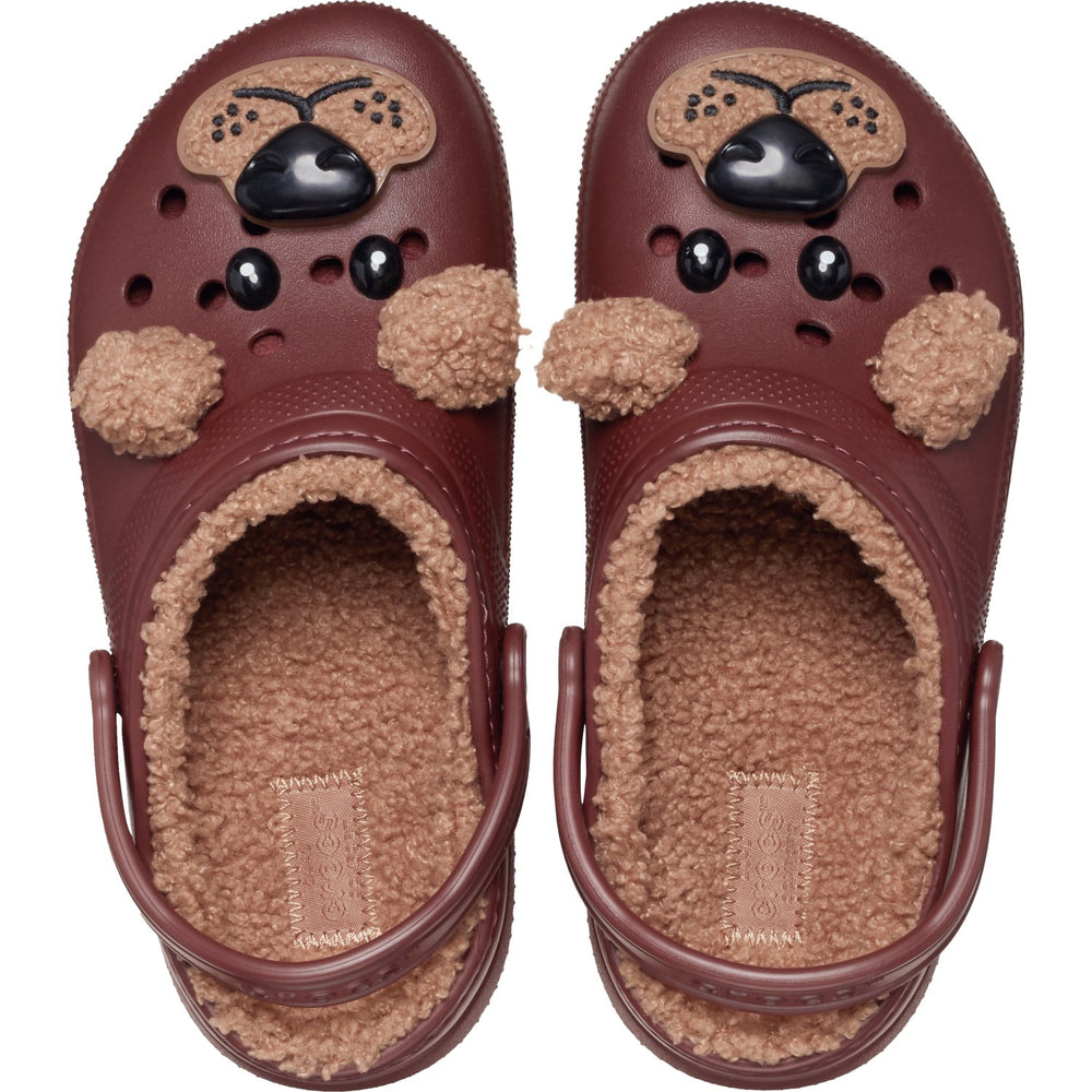 Køb Crocs Dark Clay Classic Lined IAM Brown Bear Clog T