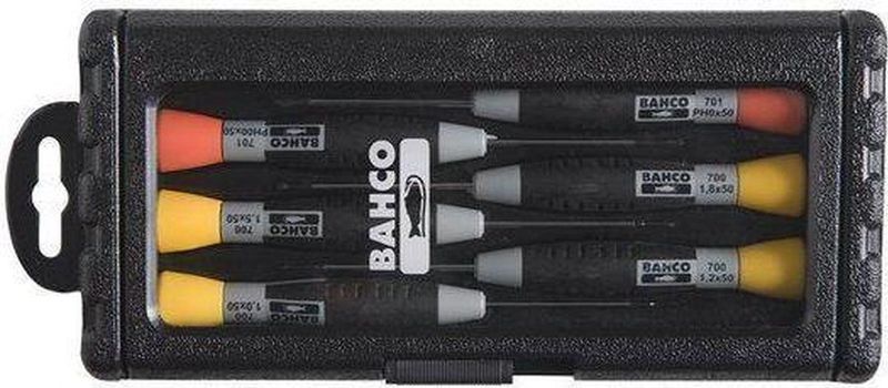 Bahco - 706-2 - Precisie Schroevendraaierset - 6-delig - Kunststof Doos
