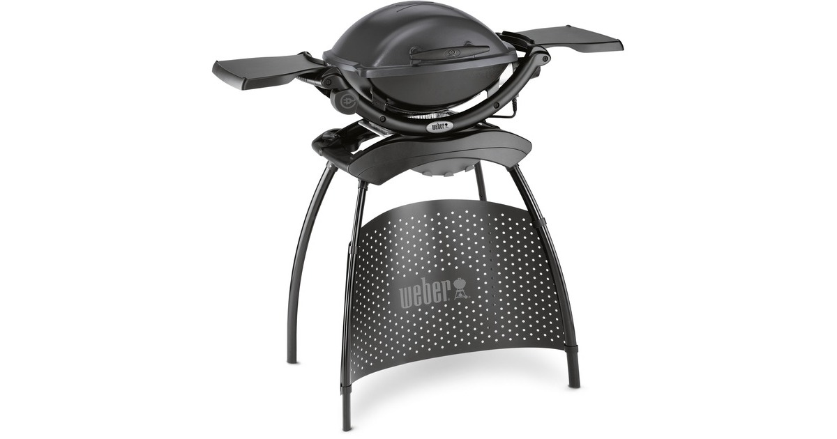 WeberQ 1400 elektrische barbecue met stand  (Grijs)