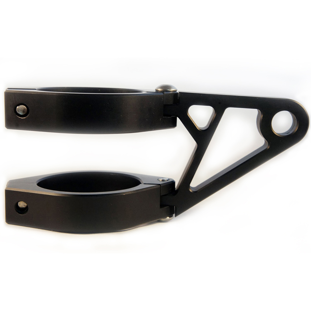 Highsider - Pattes de fixation Phare CNC Alu Court Noir