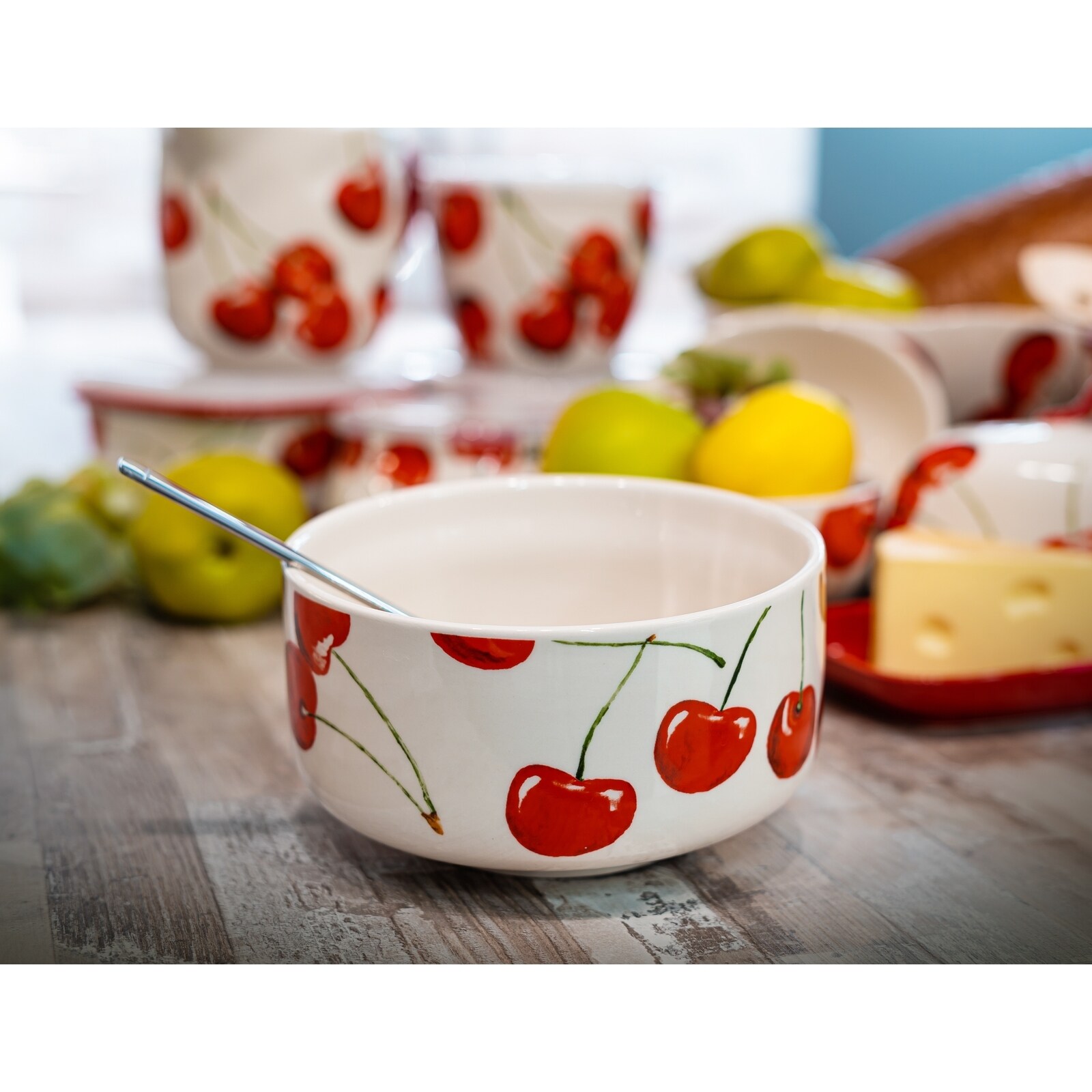 neuetischkultur Mikrowellen Keramik Schüssel 900 ml Cherry