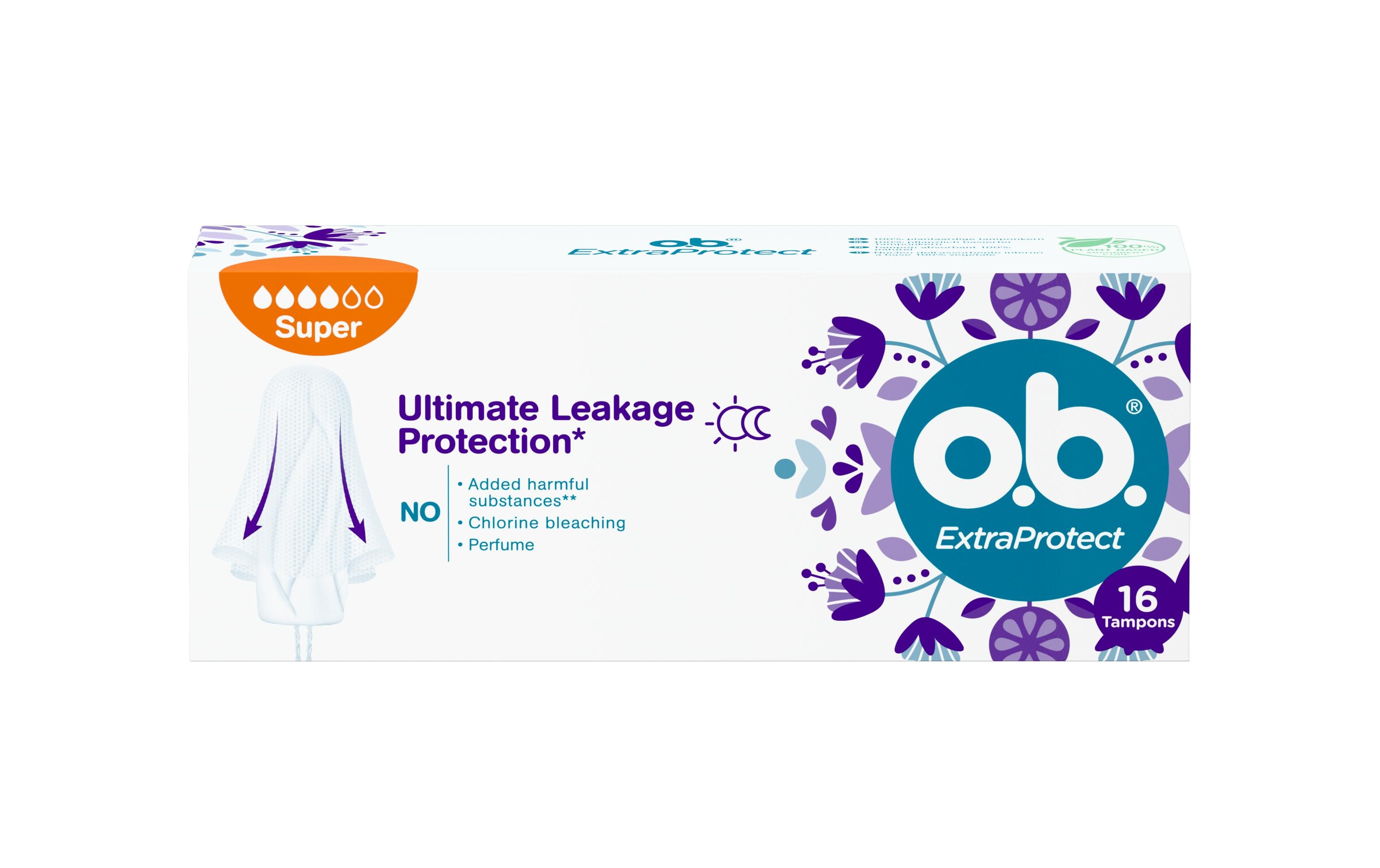 Tampons Extra Protect Night Super 16 StückTampon für stärkere Tage – ideal für die Nacht
