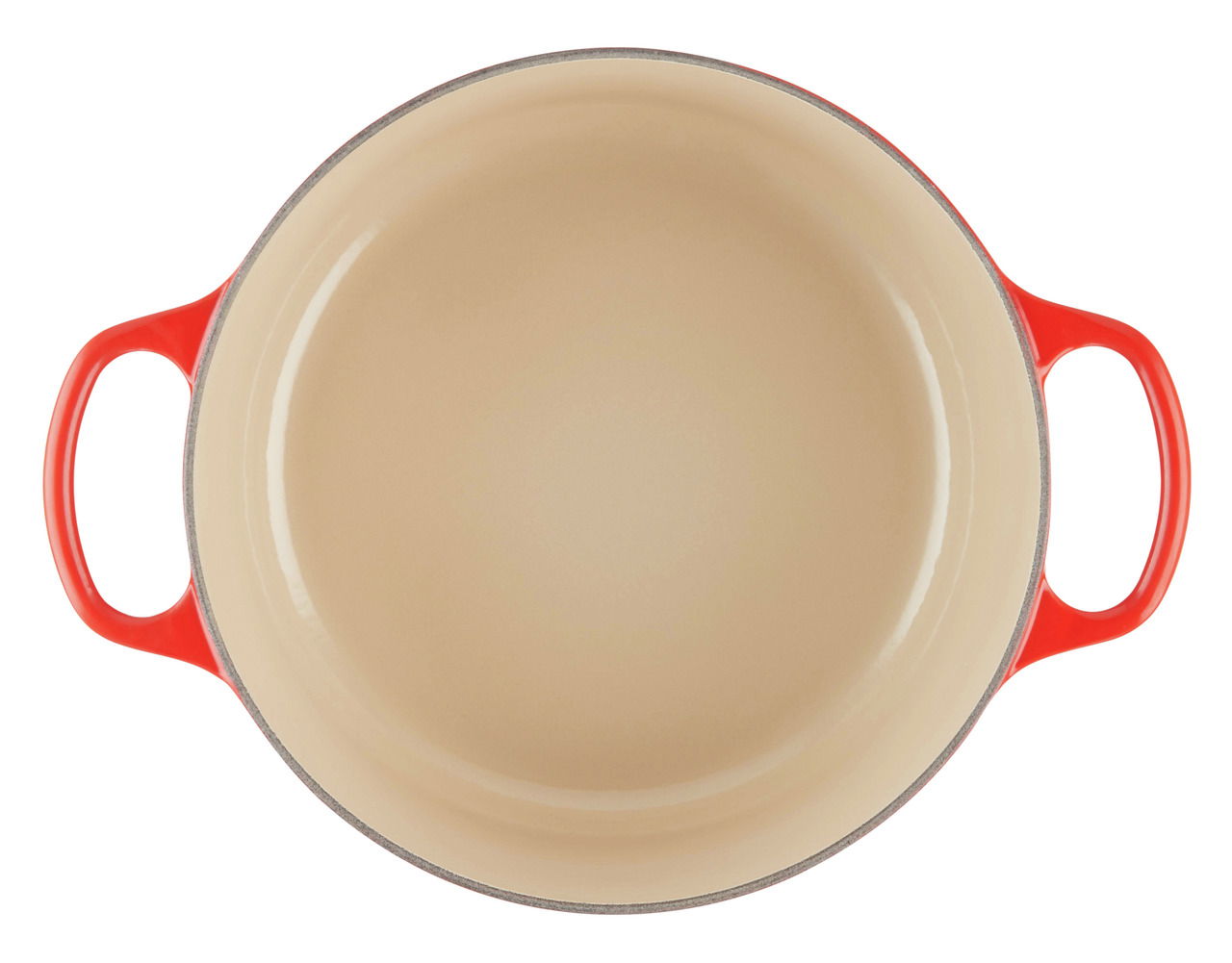 LE CREUSET Bräter Rund 24cm Kirschrot SIGNATURE