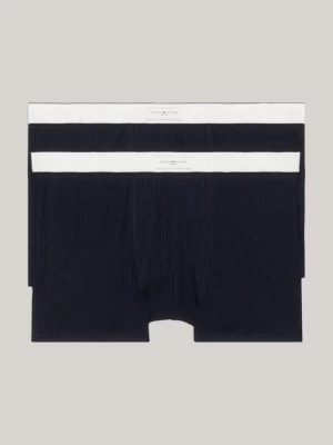 Cuecas boxer com cós elástico e logo, pacote com 2 unidades.