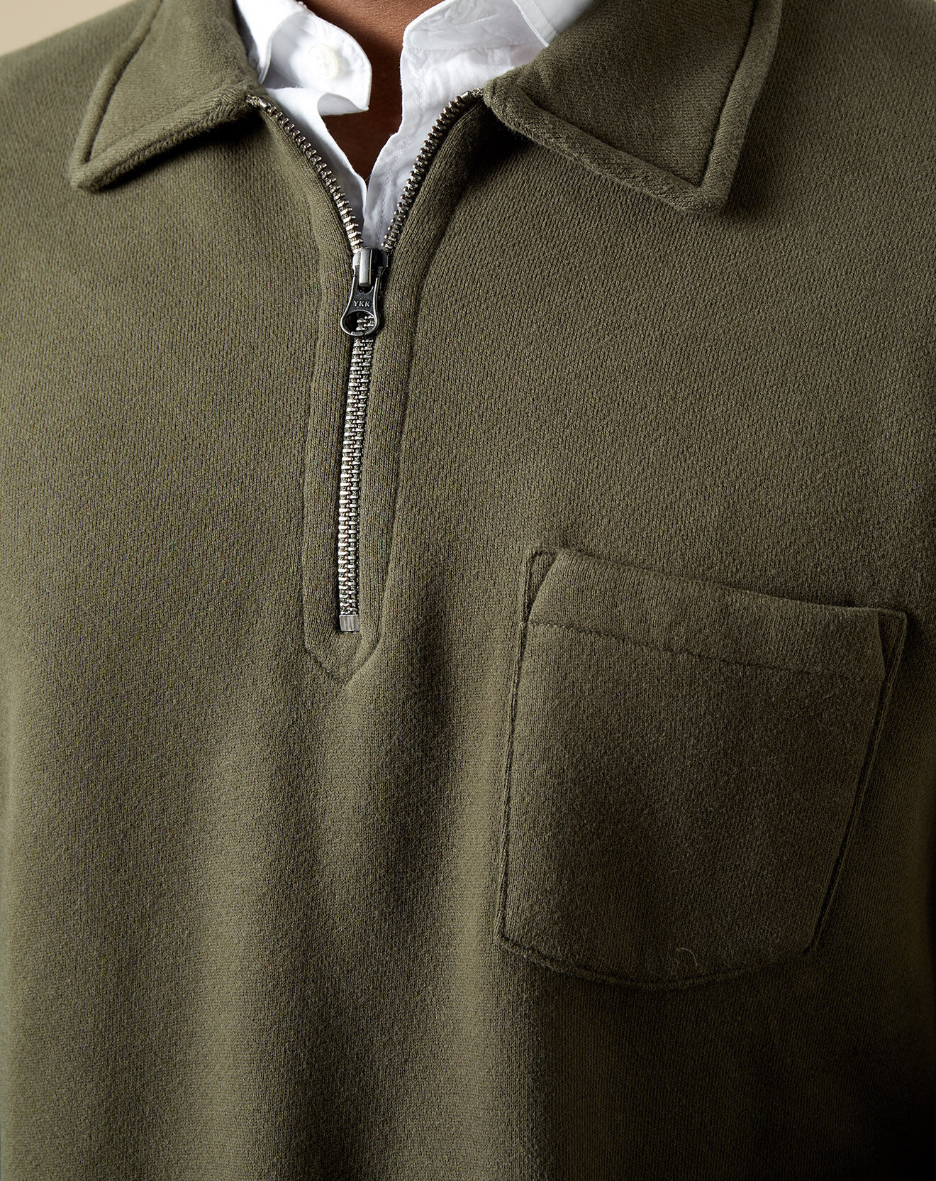 Hartford Sweat polo zipper camo