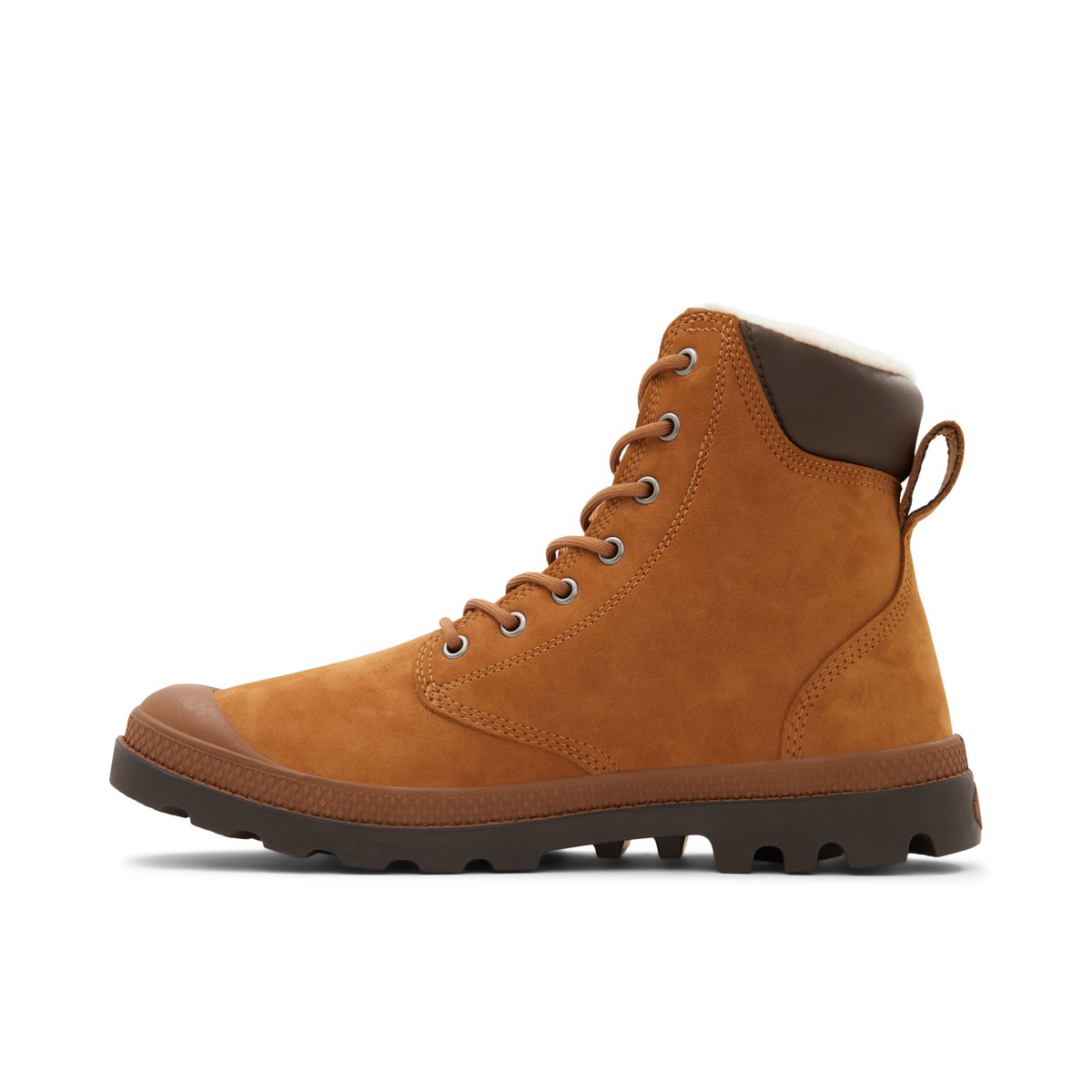 PALLADIUM-Pampa-cuff-m-Bottes décontractées - Talon plat - Cognac