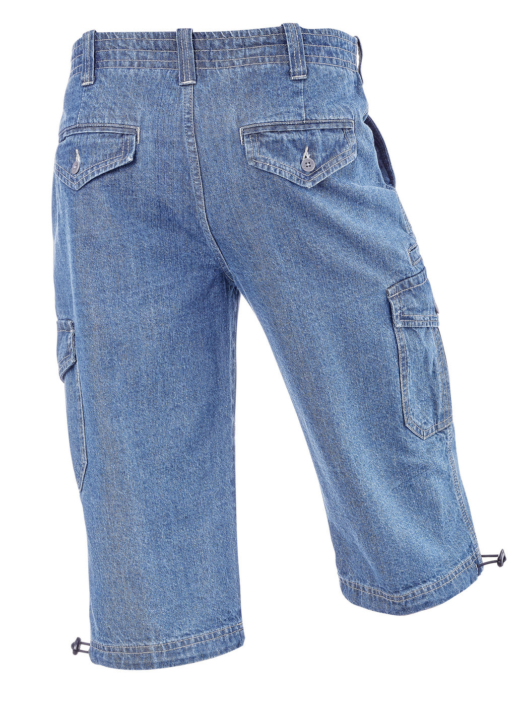 Jeans-Bermudas mit Cargotaschen in 3 Farben