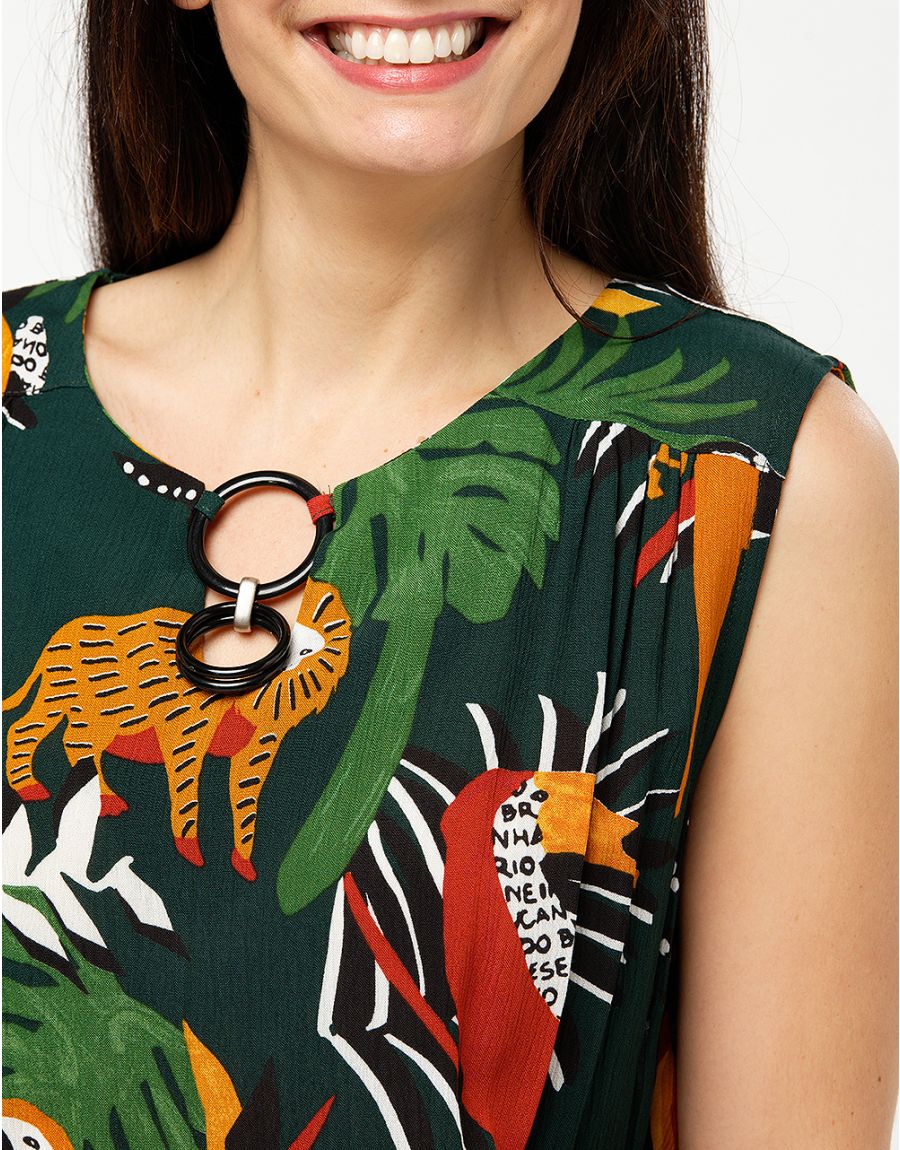 Robe vert jungle