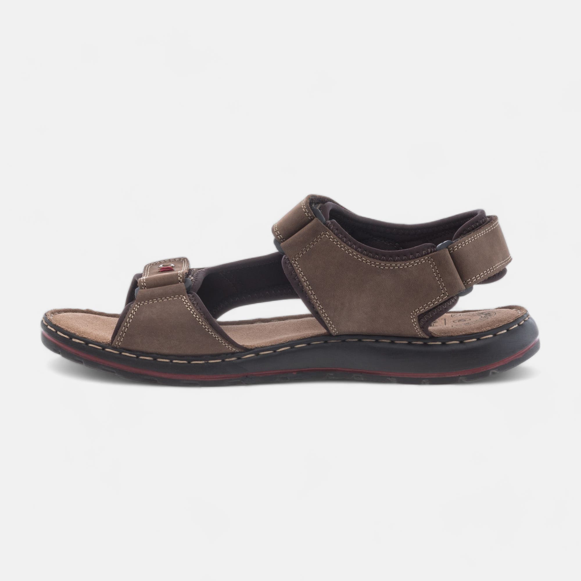 Sandales Homme en cuir marron