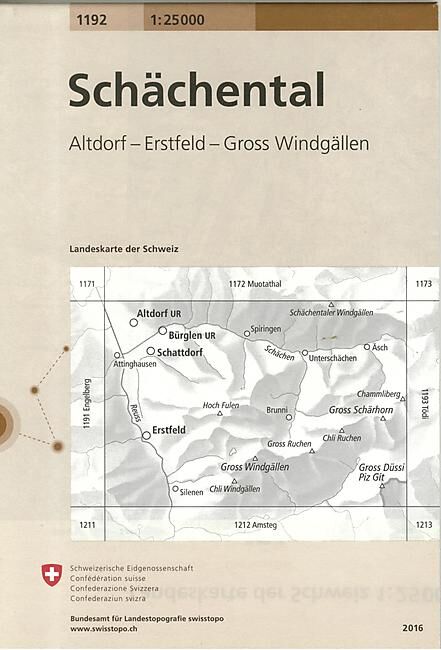 BUNDESAMT - 1192 SCHACHENTAL ECHELLE 1 25 000