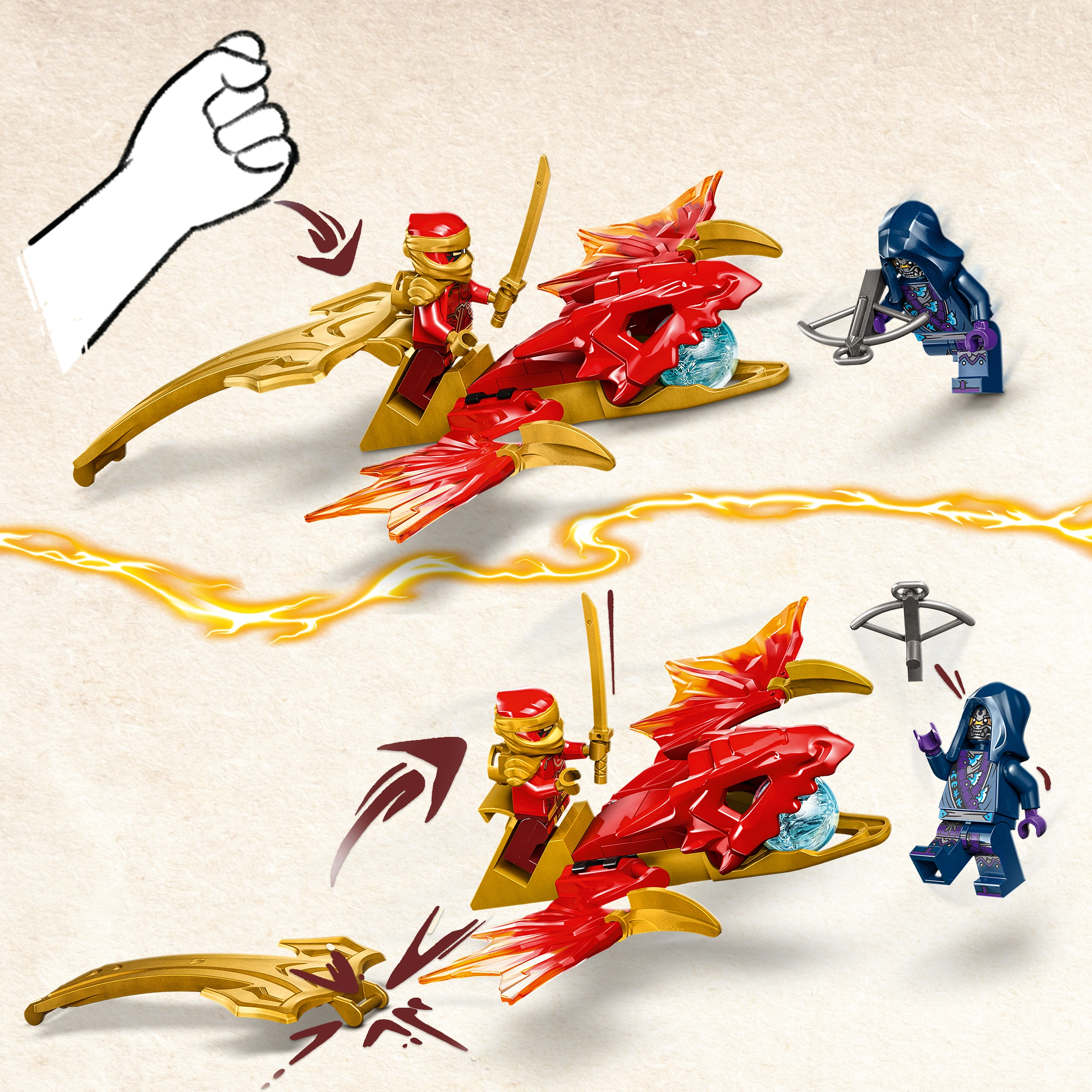 LEGO® NINJAGO 71801 KAIS DRACHENGLEITER