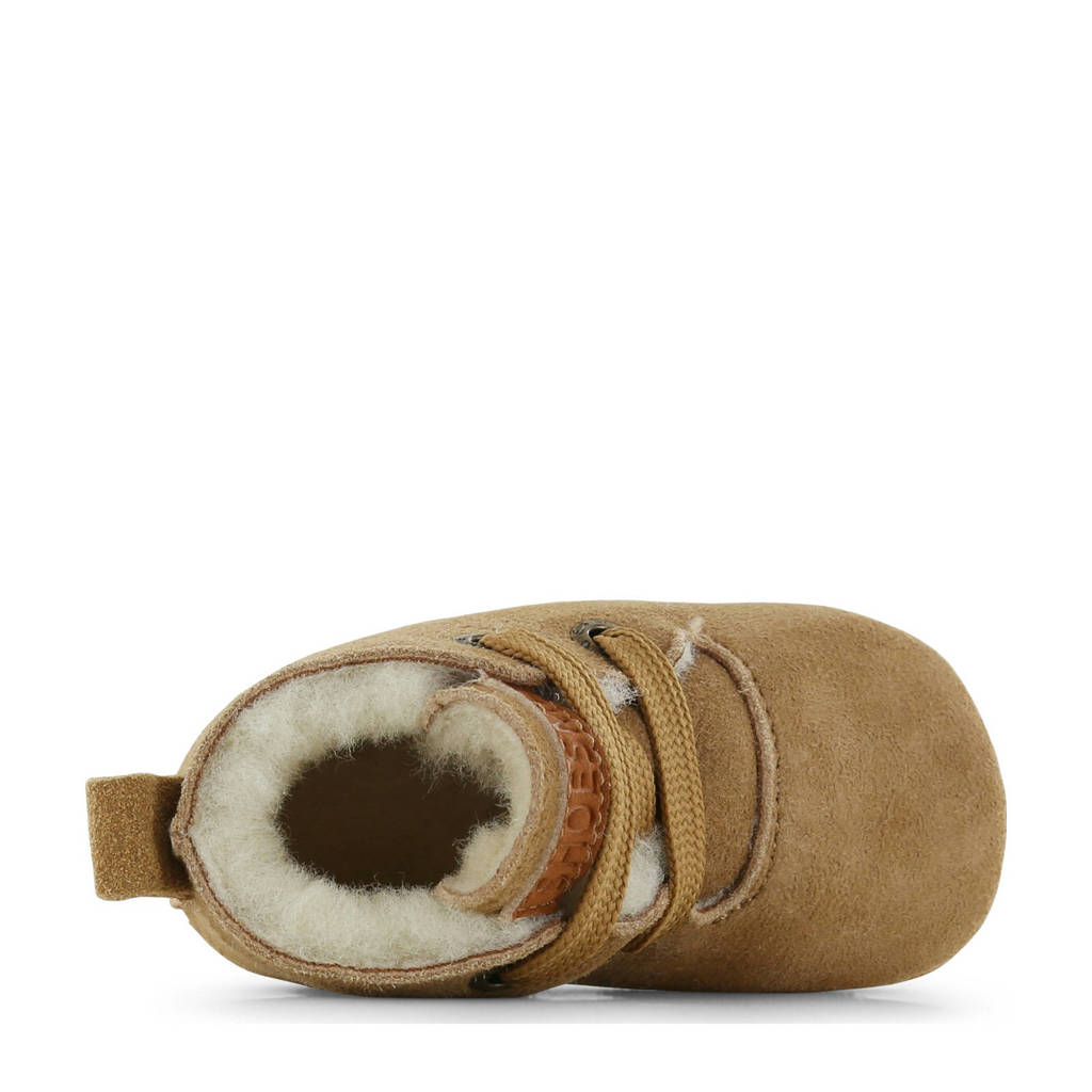 Shoesme suède baby schoenen cognac