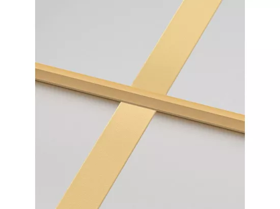 Porte intérieure mince doré 93x201,5 cm verre trempé aluminium